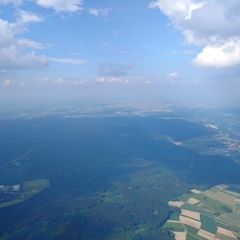 Flugwegposition um 14:40:25: Aufgenommen in der Nähe von München, Deutschland in 1923 Meter